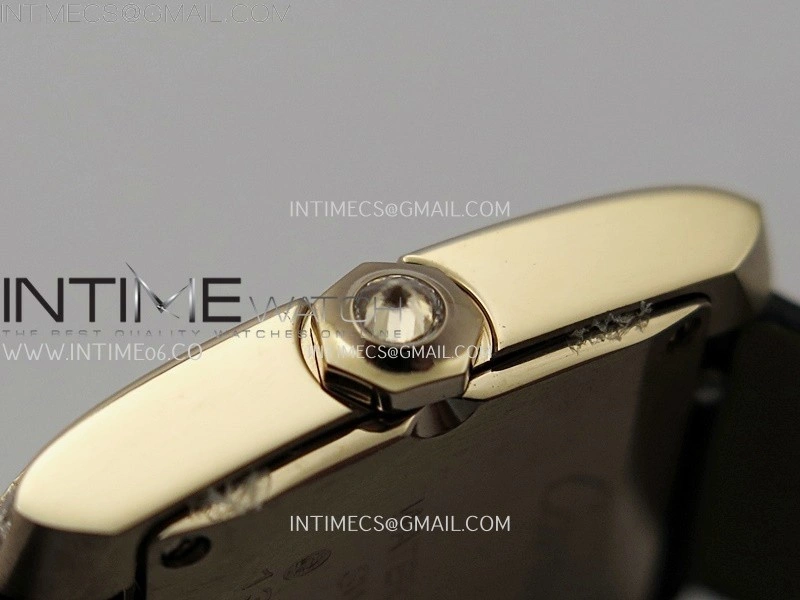 Tank Francaise Ladies 21.2mm Diamond Bezel RG 8848F 1:1 Best Edition Silver Dial on Black Leather Strap Ronda Quartz V2